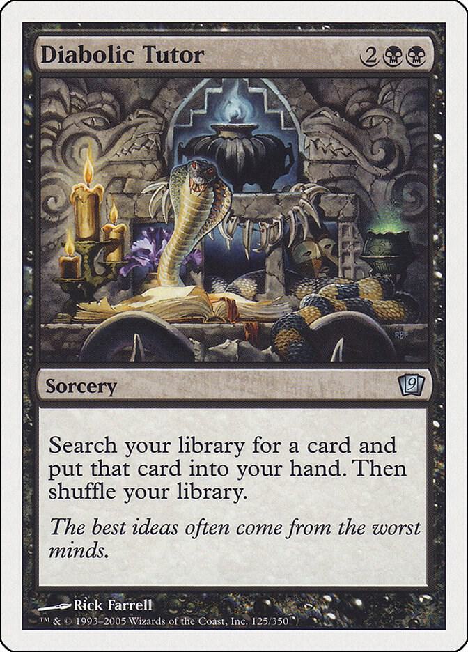Diabolic Tutor - 9th Edition - Magic: The Gathering - TCGplayer.com