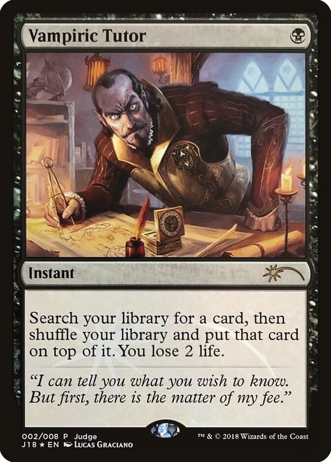 Vampiric Tutor (J18) - Judge Promos - Magic: The Gathering