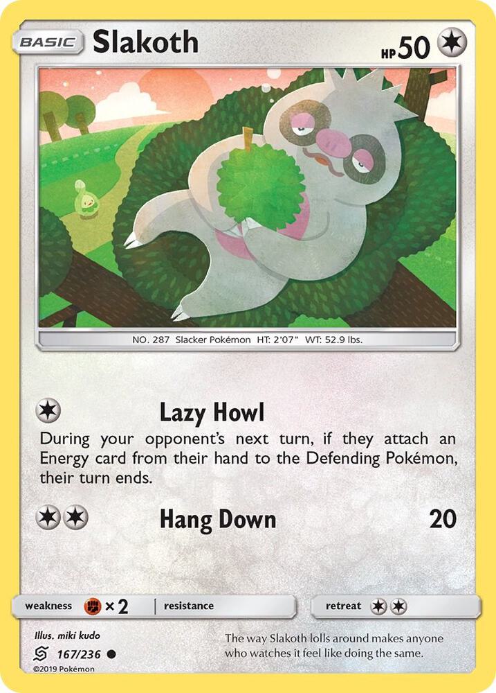 Slakoth (167) - SM - Unified Minds - Pokemon - TCGplayer.com