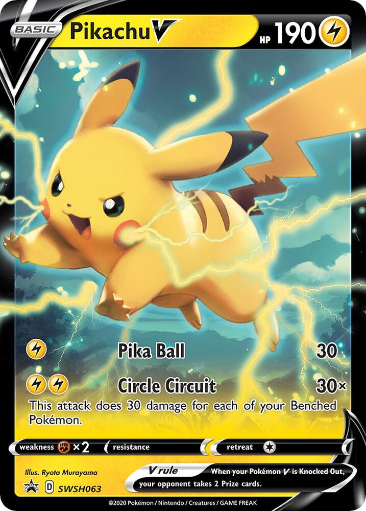 Pikachu V - SWSH063 - SWSH: Sword & Shield Promo Cards - Pokemon