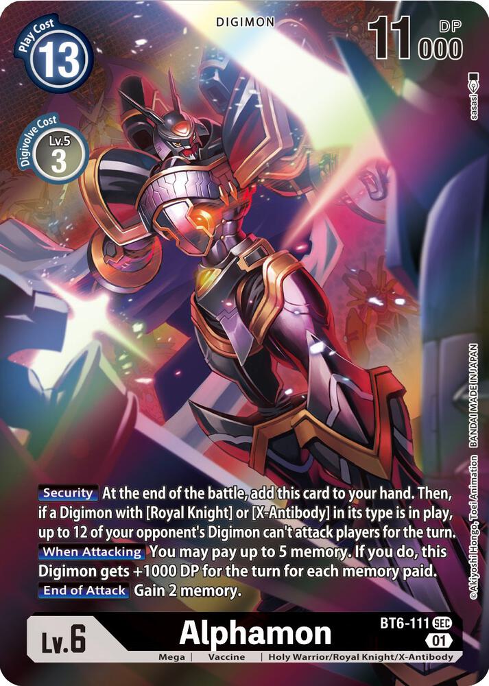 Alphamon (Alternate Art) - Double Diamond - Digimon Card Game