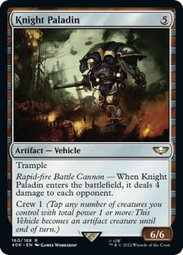 Knight Paladin (Surge Foil) - Universes Beyond: Warhammer 40,000
