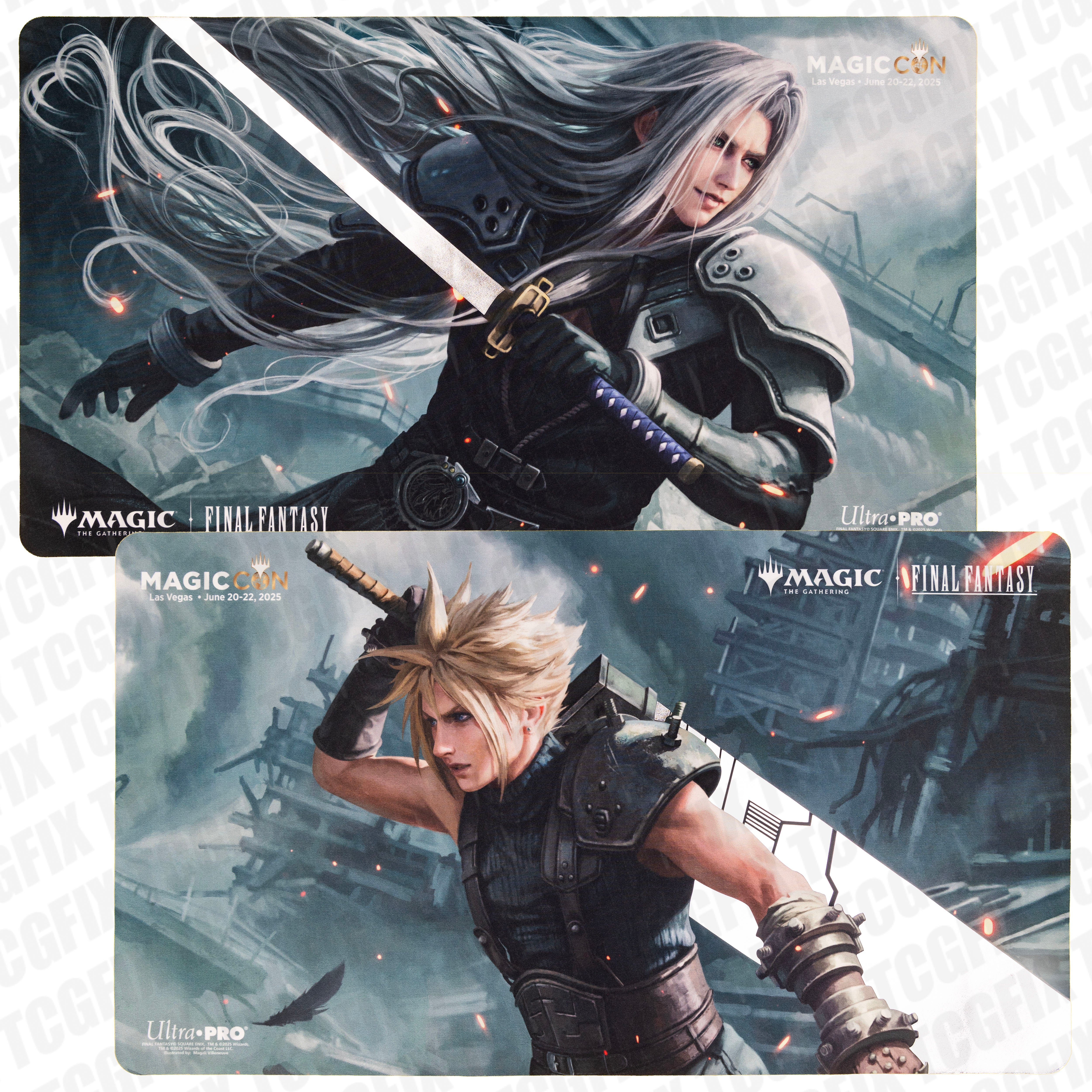 MagicCon Las Vegas 2025 Cloud & Sephiroth Foil Sword Playmat Set