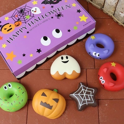 ハロウィンの季節を楽しく演出 マザーガーデンスクイーズ 6個セット