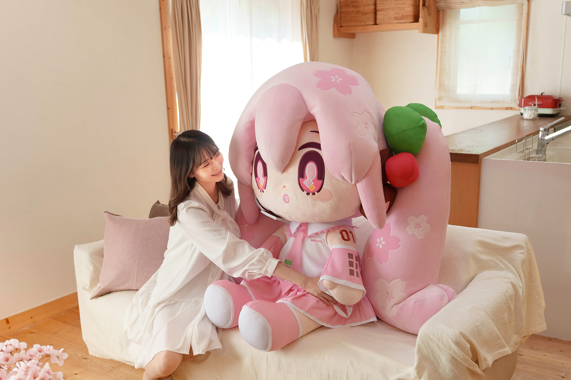 どきゅーと 桜ミク 超特大ぬいぐるみ｜TAITO GEAR&GOODS