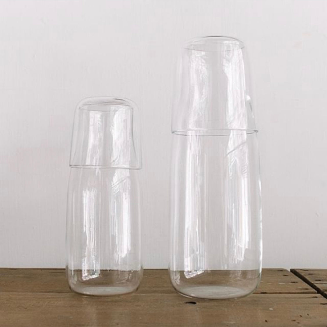 TG 耐熱ガラスウォーターボトルセット 760mL カップ付き ピッチャー