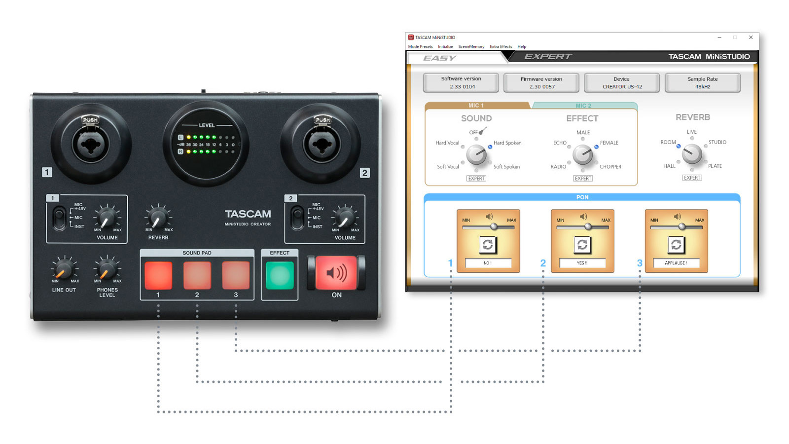 MiNiSTUDIO CREATOR US-42 | Portable Podcast Station & USB Audio
