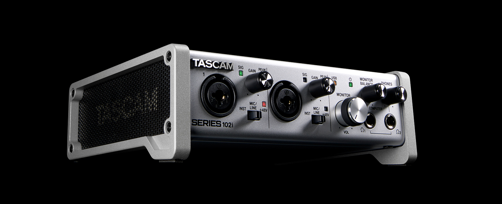 SERIES 102i | 10-IN/2-OUT USB Audio/MIDI Interface | TASCAM