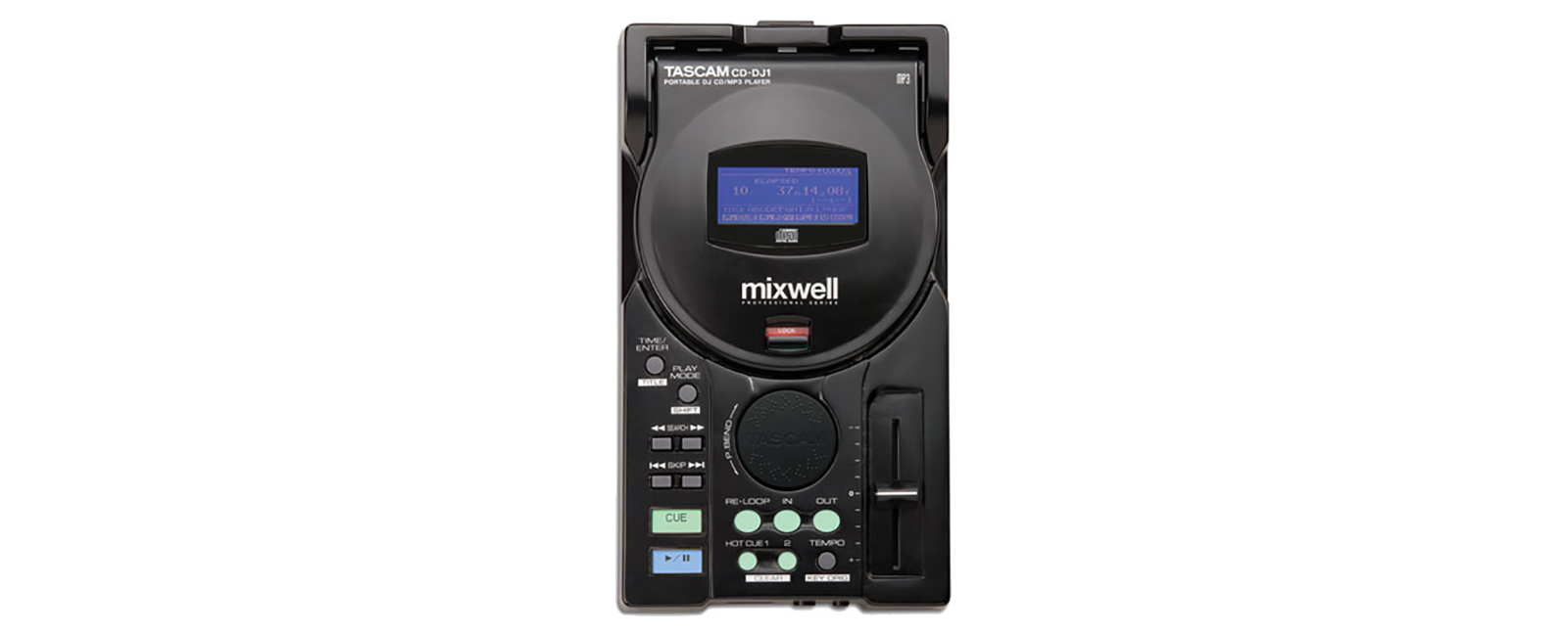 CD-DJ1 | ポータブルDJ用シングルCD/MP3プレーヤー | TASCAM (日本)