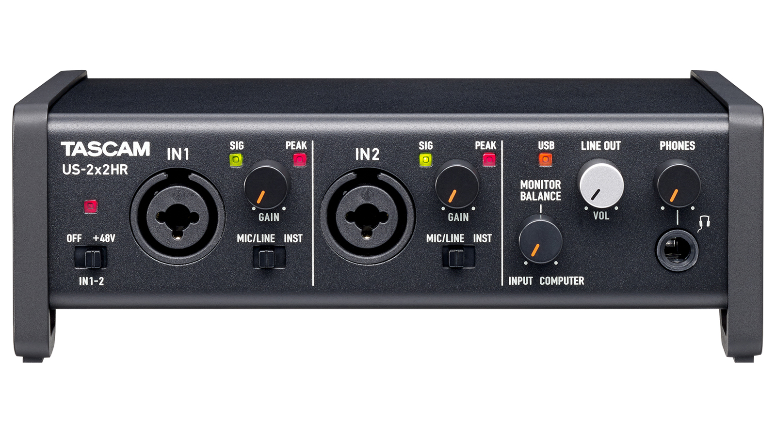 US-2x2HR | 2MIC, 2IN/2OUT 192kHz対応多目的USBオーディオ