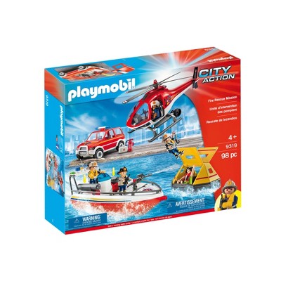 Playmobil City Action Fire Rescue Mission 9319 Playset 98pc : Target