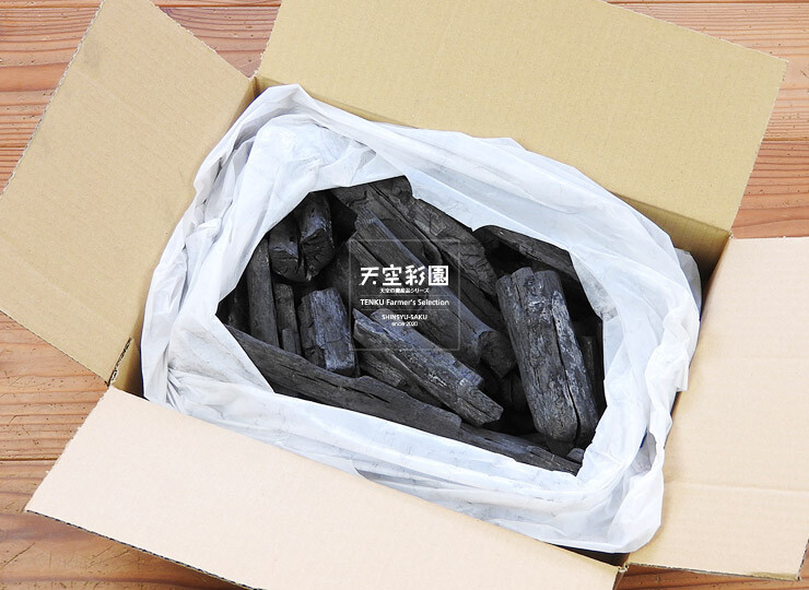コナラ【白炭】里山整備の副産物。インテリア用1kg | 天空彩園