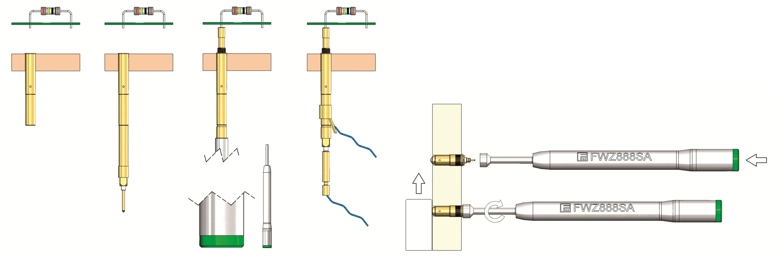Screw tool with LED signal for switch probe | テスプロ株式会社