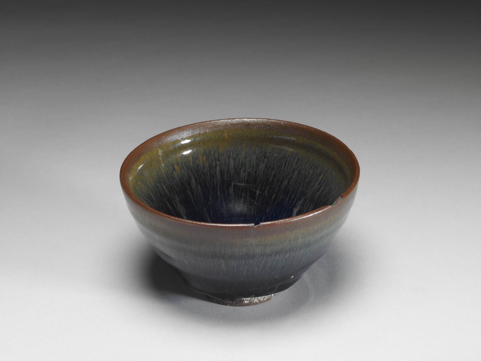 中国古美術 宋建窯 刻詩文兔毫盞 詩文刻紋 茶碗 茶道具 骨董逸品 古陶器 文房 國立故宮博物院>精選賞析>建窯黑釉兔毫盞