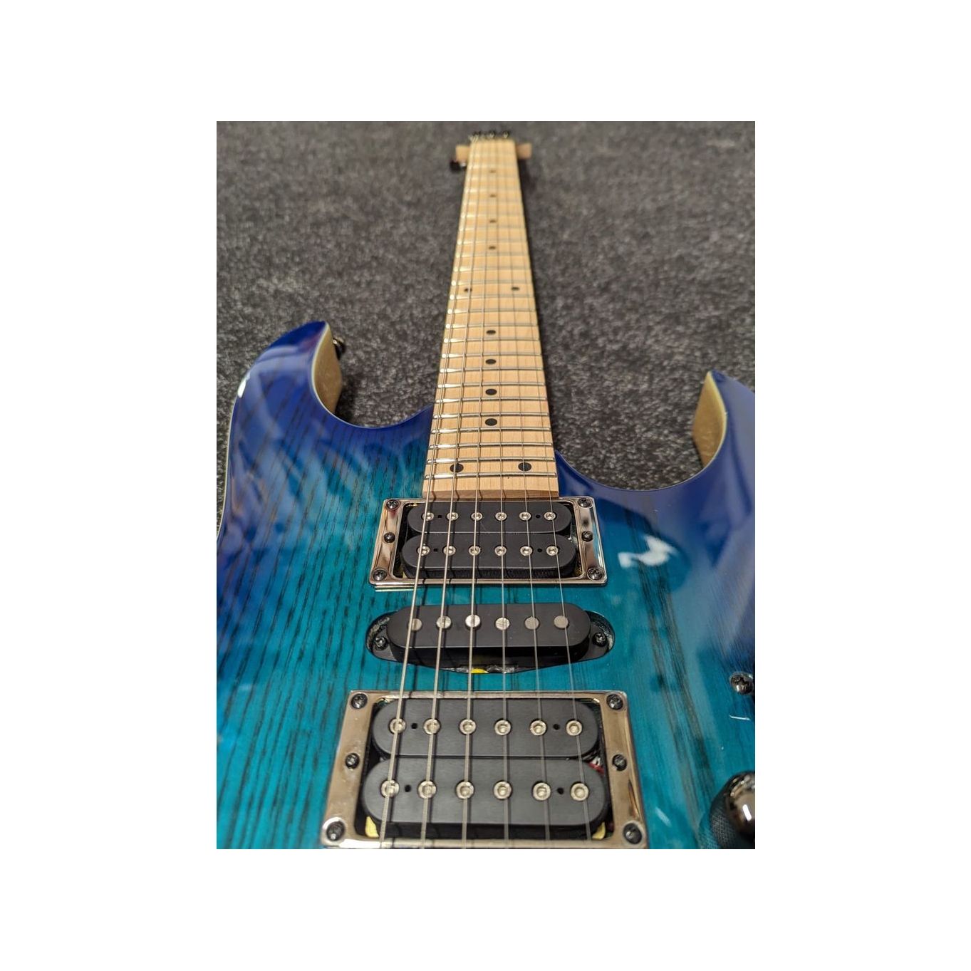 Ibanez RG370AHMZ Electric Guitar in Blue Moon Burst with Floyd