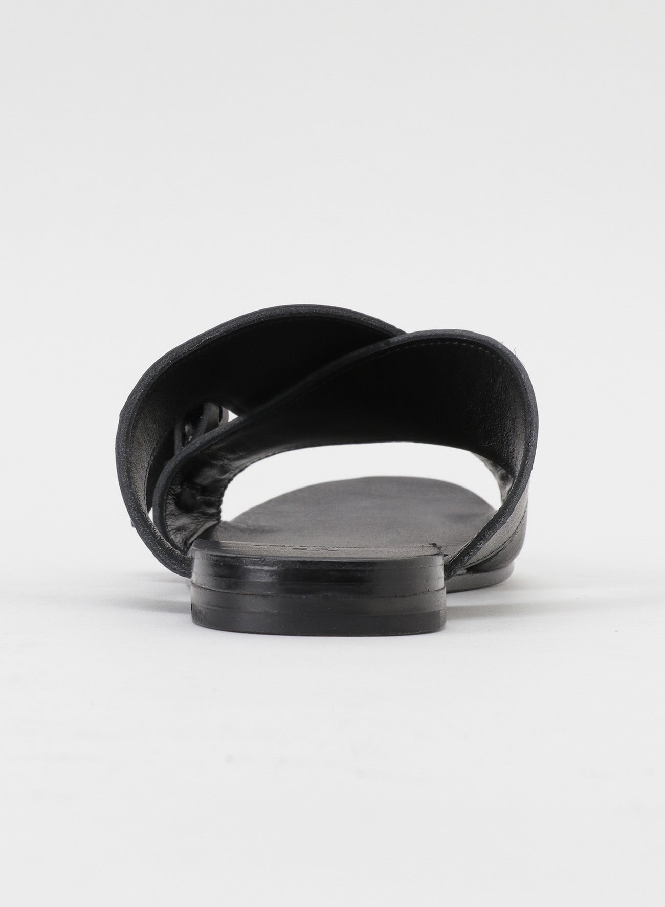 SEMI GLOSS TANNED LEATHER FLAT SANDALS – THE SHOP YOHJI YAMAMOTO