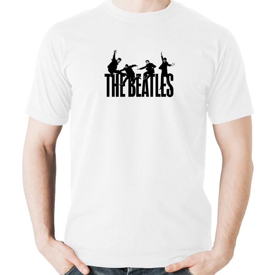 ビートルズ Tシャツ 「ジャンプ - 白」 BEATLES 公式 グッズ – FAB4