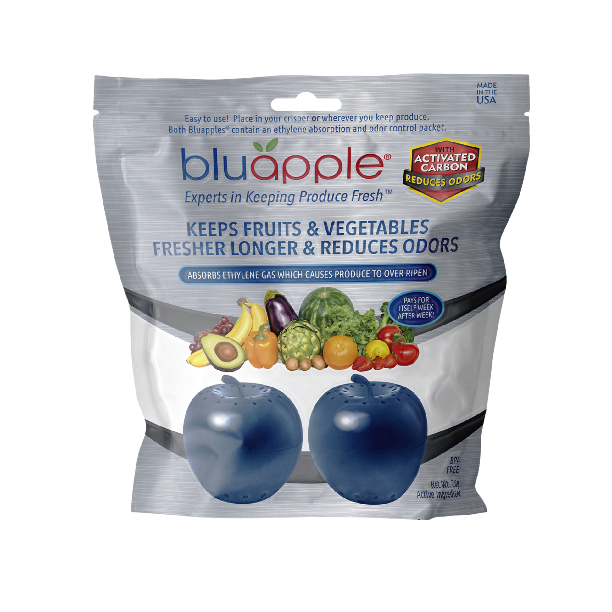 Carbon 2PK Produce Saver – Bluapple