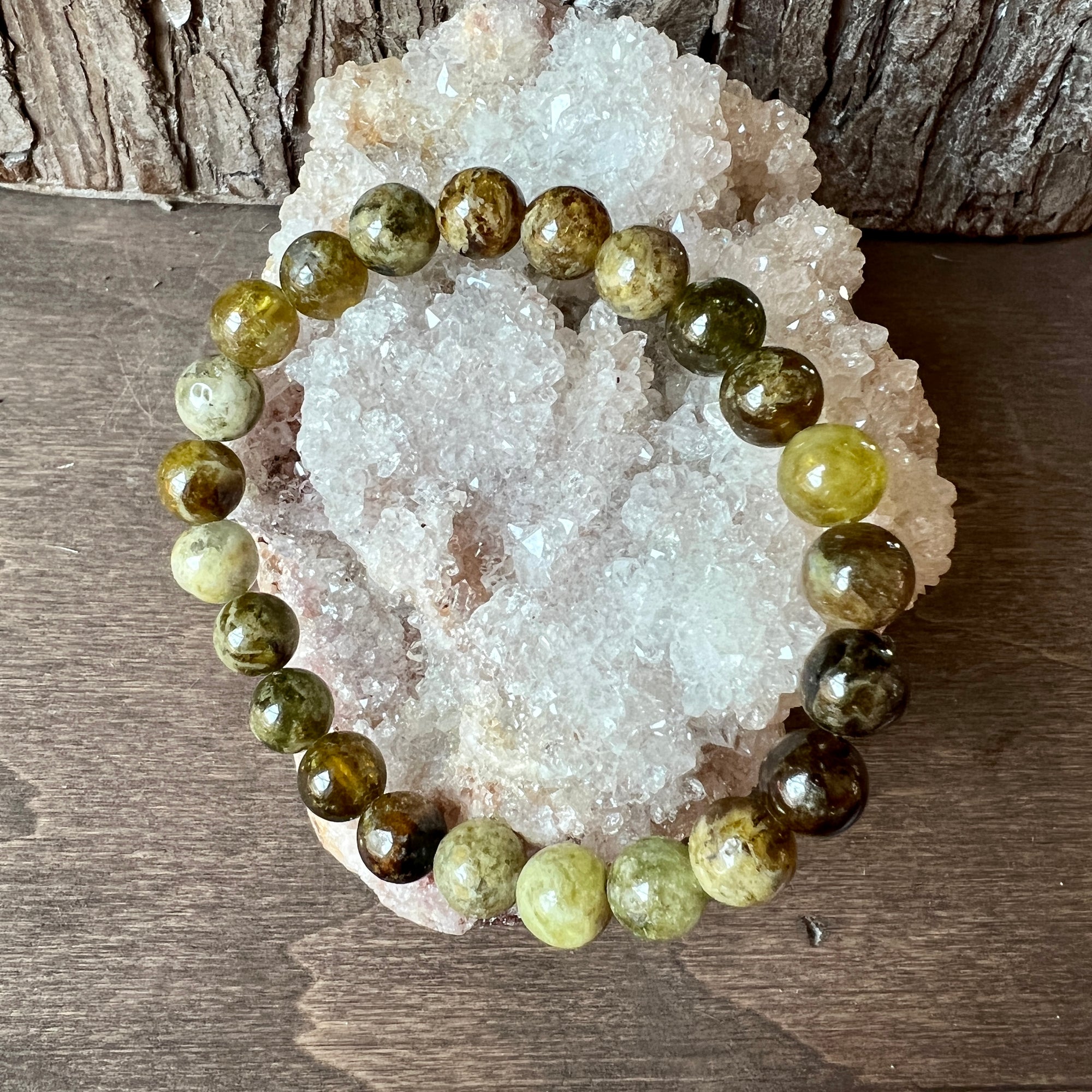 Green Garnet Bracelet - Things That Rock
