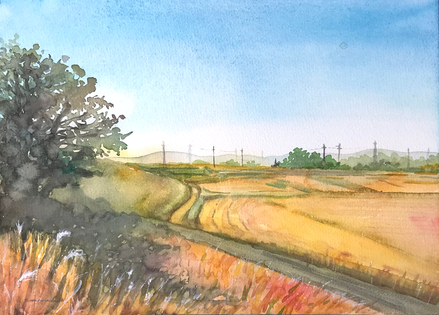 F4 田園風景 | canako ｜インテリア絵画 アートの専門通販