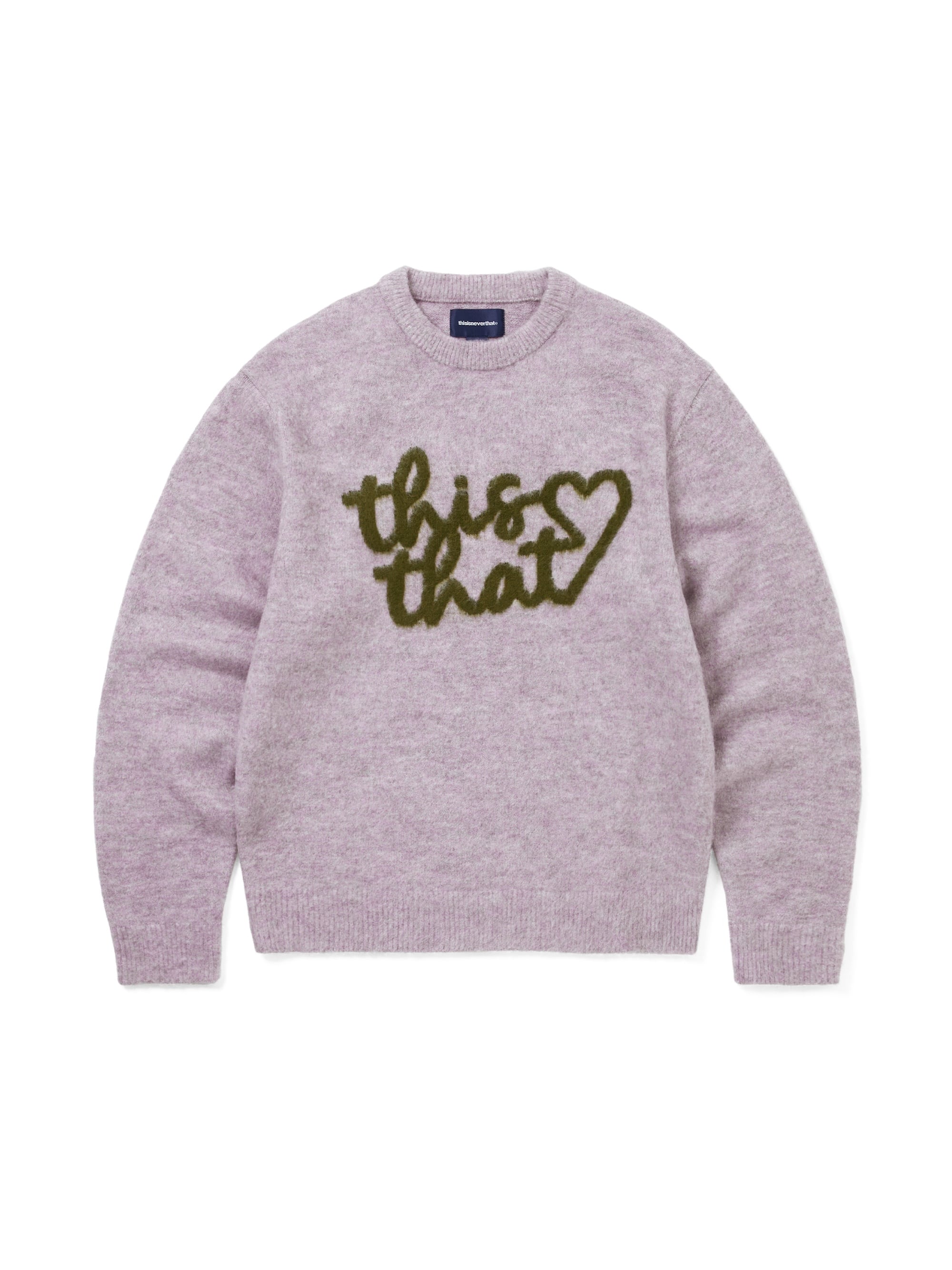 Heart Logo knit Sweater – thisisneverthat® JP