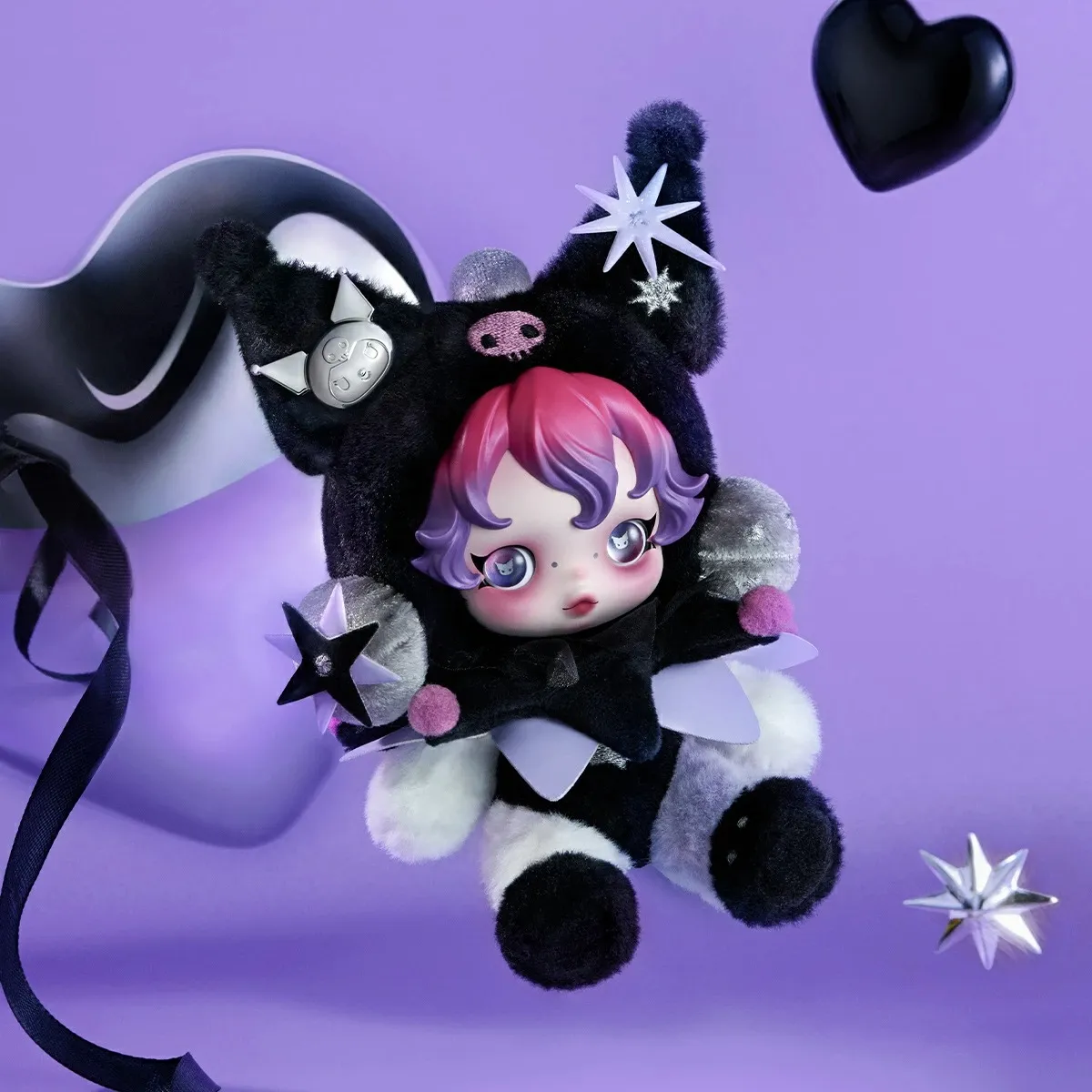 スカルパンダ × クロミ／マイメロディ ぬいぐるみペンダントが可愛