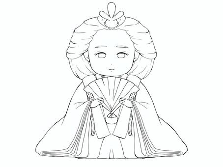 無表情なメイド 線画に似ているイラスト素材｜無料イラスト・フリー