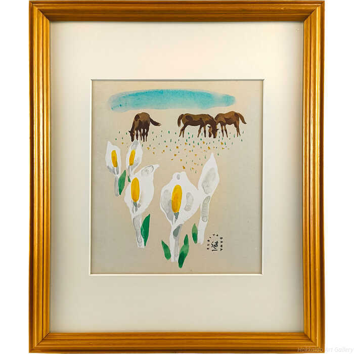楽天市場】馬（水彩画｜絵画）：アート・美術品・骨董品・民芸品