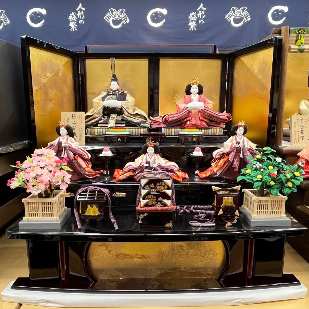 楽天市場】100cm（三段飾り｜雛人形）：雛祭り・端午の節句<おもちゃの通販