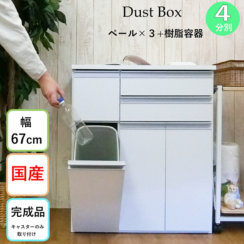 楽天市場】ダストボックス 3分別（横幅（cm）60 ～ 69.9）（ゴミ箱