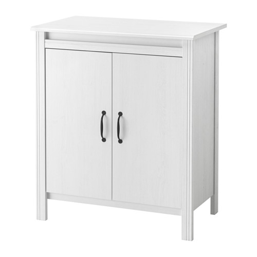 IKEA BRUSALI イケア ブルサリ キャビネット 扉付 ホワイト 703.528.43