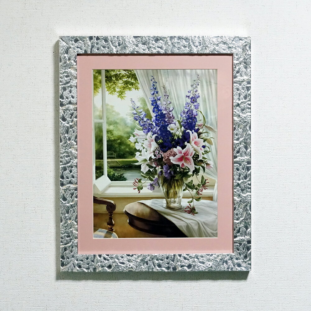 油絵 菅家令子 絵 絵画 インテリア F4-091316 花 ゆり 油絵 菅家令子