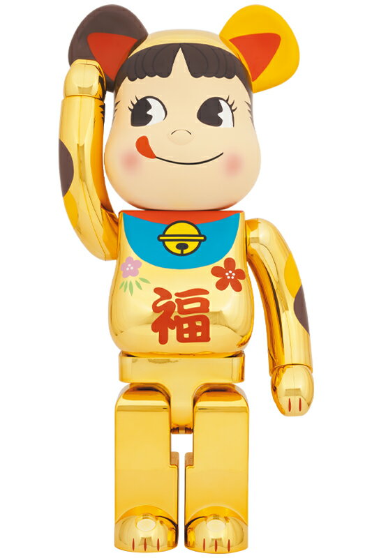 楽天市場】BE@RBRICK 招き猫 ペコちゃん 金メッキ 1000の通販