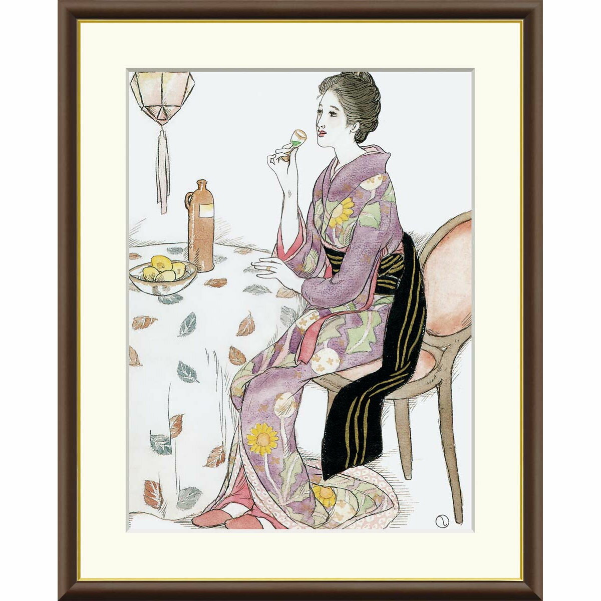 楽天市場】ワイングラス（日本画｜絵画）：アート・美術品・骨董品