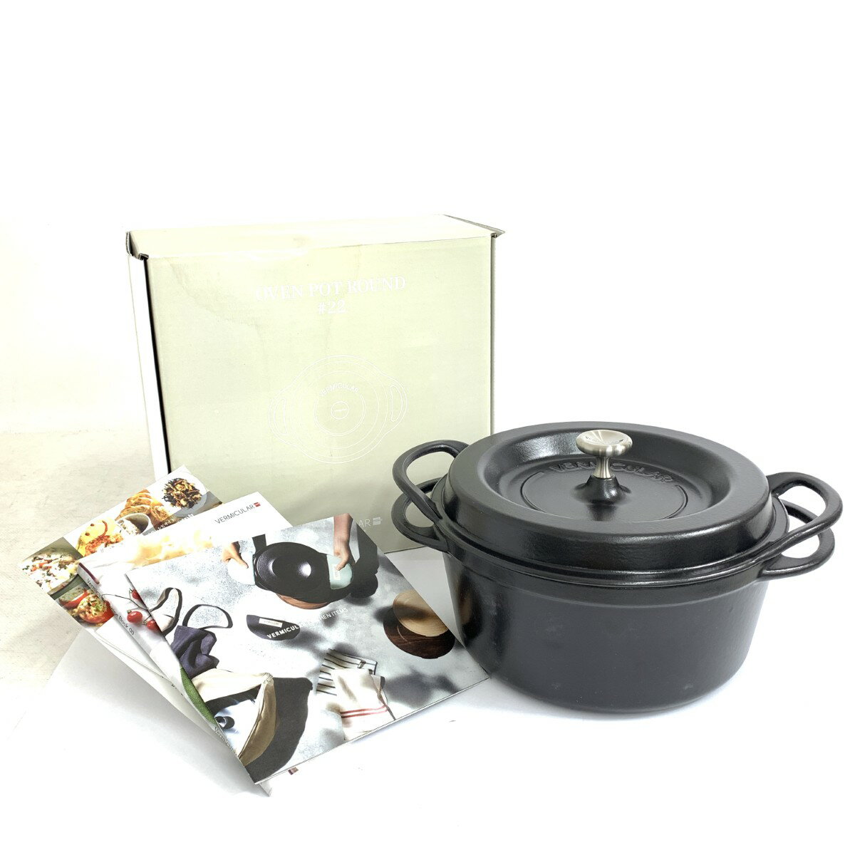 中古】VERMICULAR オーブンポット 22cm ブラック 楽天市場】【公式