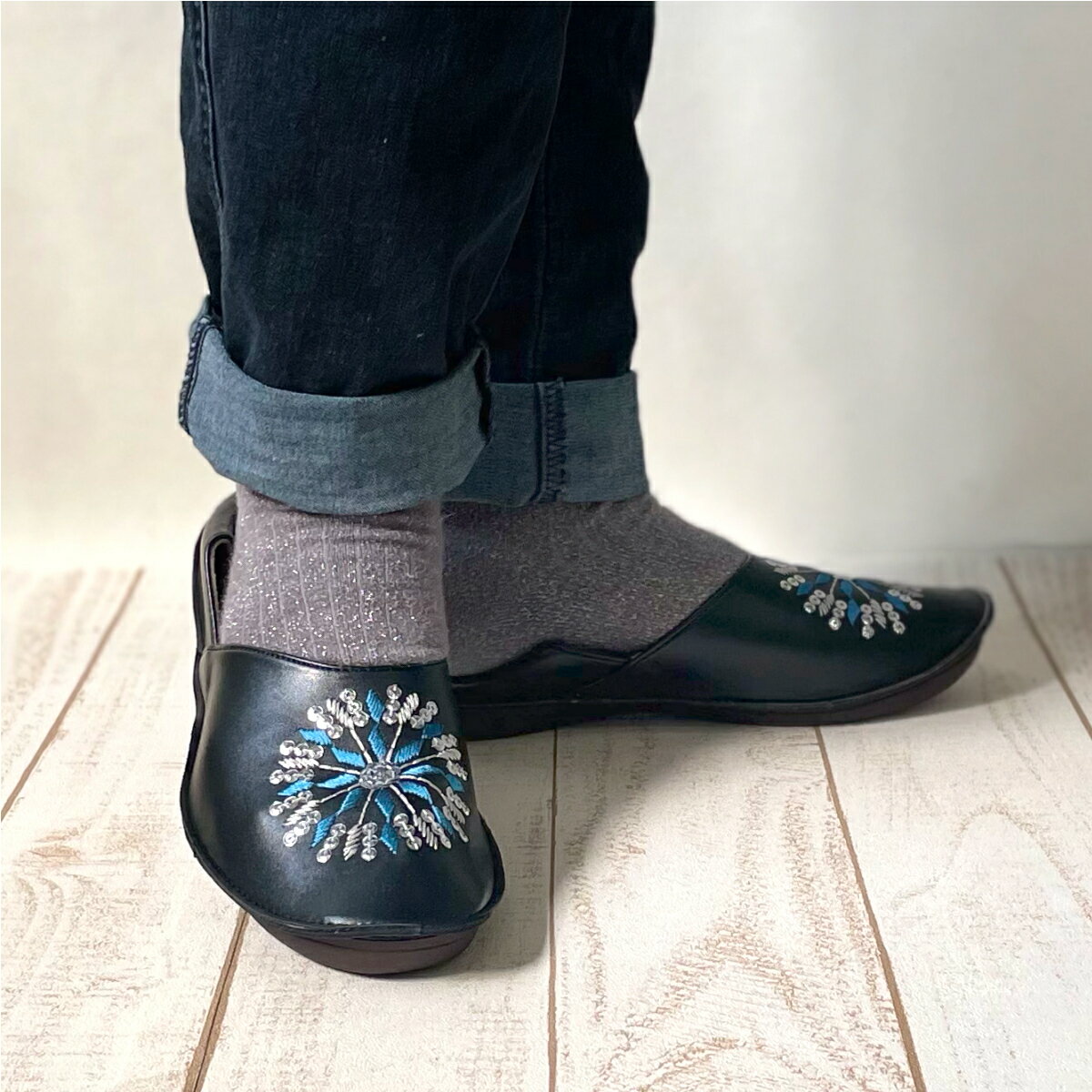 楽天市場】バブーシュ 刺繍（靴）の通販