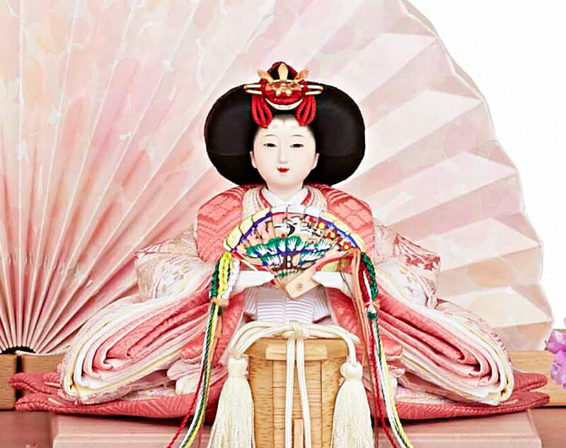 雛人形 コンパクト 吉徳大光 ひな人形 収納飾り 親王飾り 花ひいな 豆