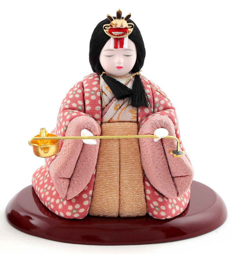雛人形 コンパクト 一秀 ひな人形 木目込人形飾り 官女単品 木村一秀作