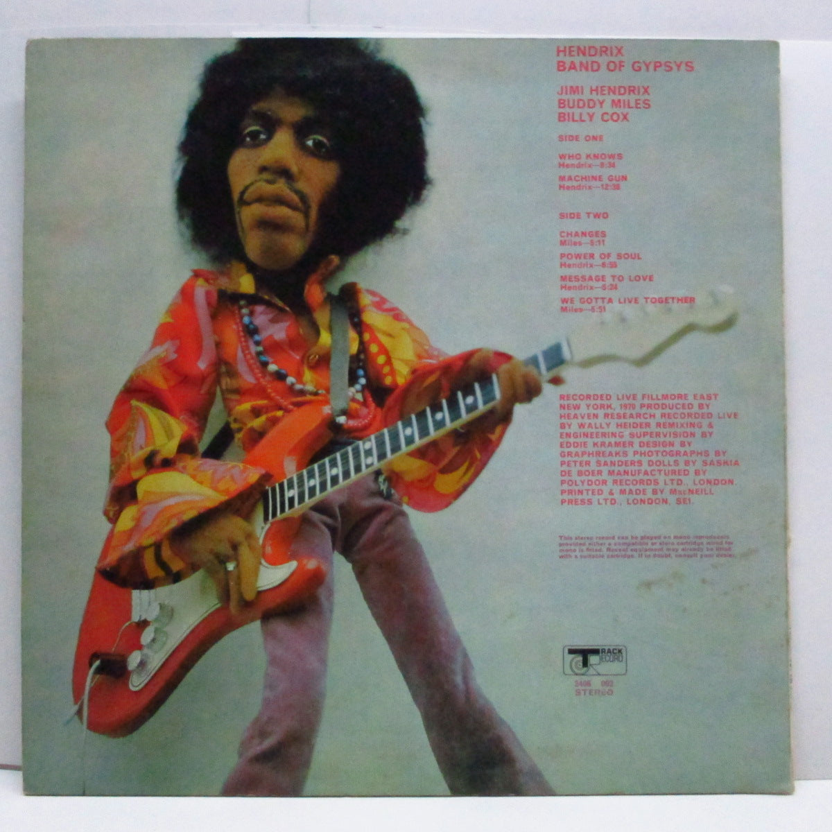 JIMI HENDRIX (ジミ・ヘンドリックス) - Band Of Gypsys (UK
