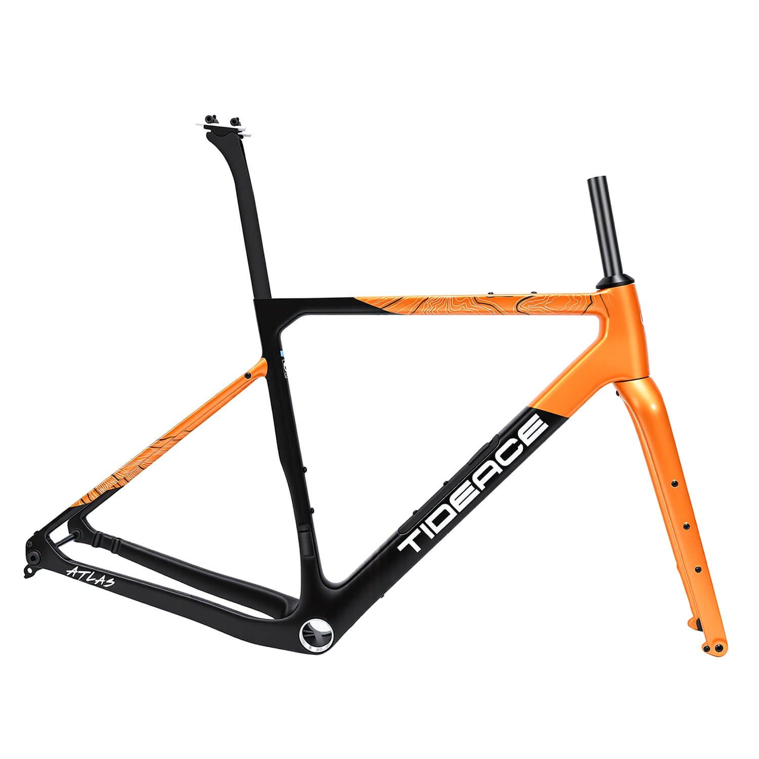 T1000 カーボン グラベル バイク フレーム 700*47C 超軽量 – TIDEACEBIKE