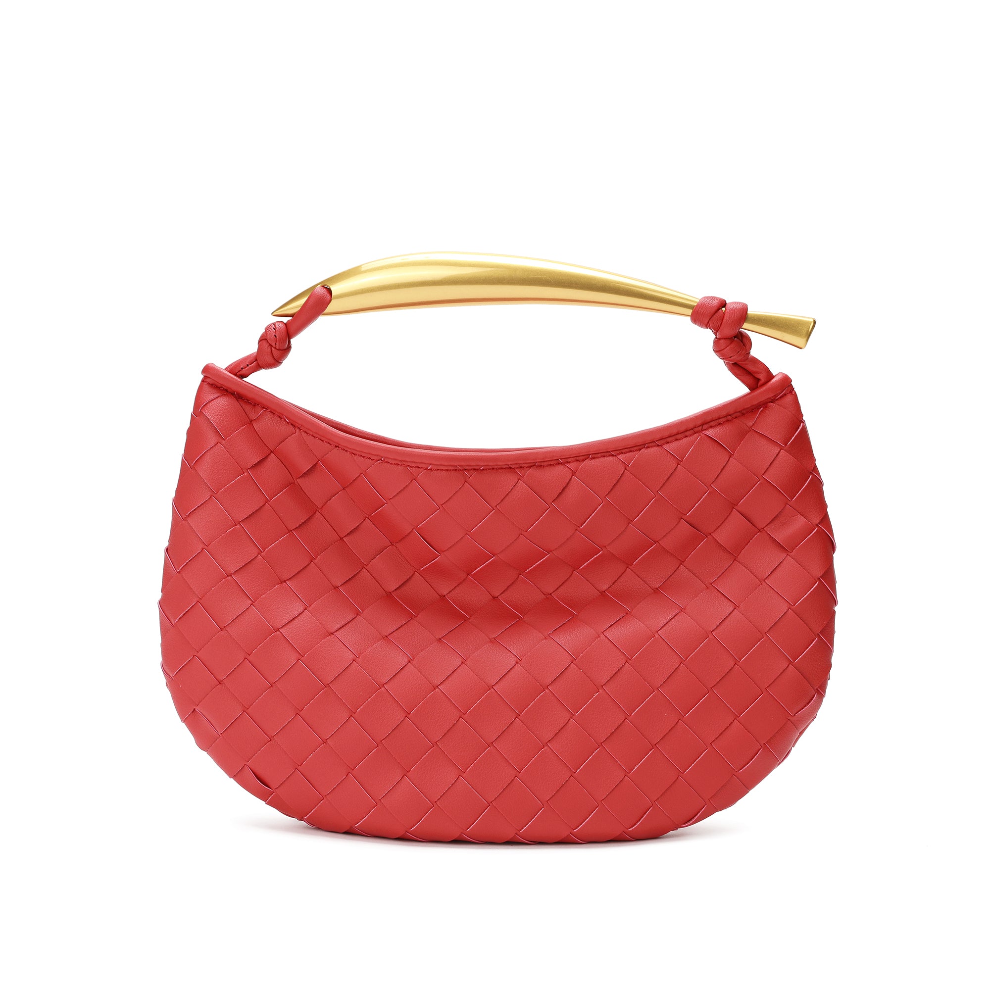 Woven sheepskin Leather golden handle – Tiffany & Fred Paris