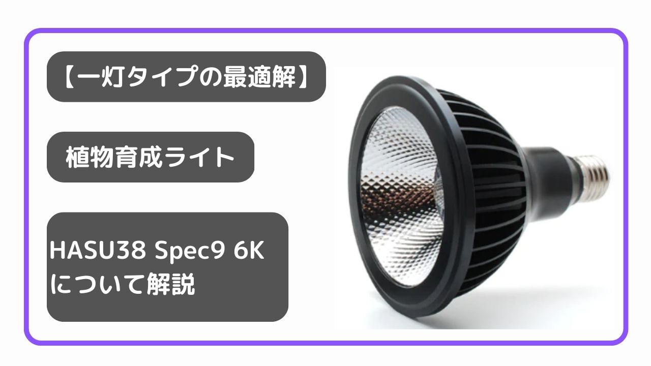 コスパ最強】おすすめの植物育成ライトHASU 38について解説！ - 植物は