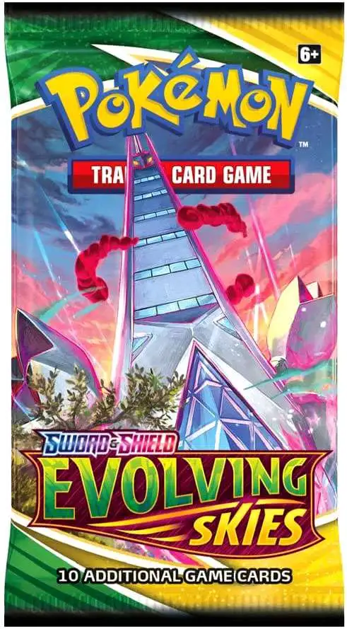 Pokemon Sword Shield Evolving Skies Booster Pack 10 Cards Pokemon