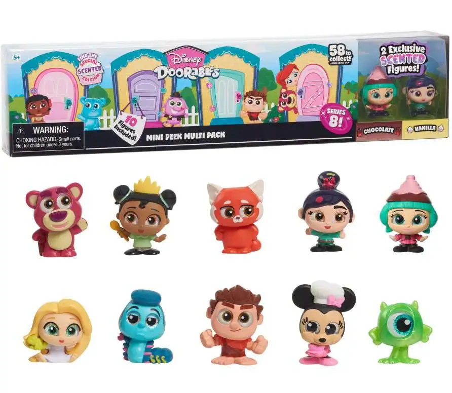 Disney Doorables Series 8 MINI Peek MULTI Pack Gift Set 10 RANDOM