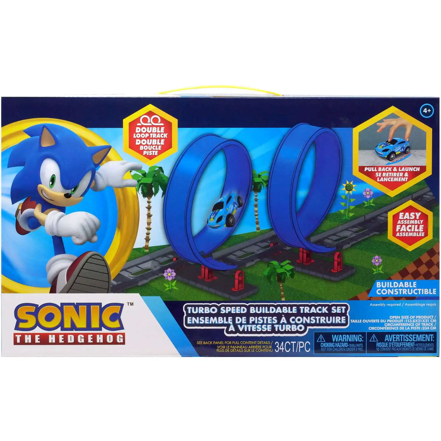 Sonic The Hedgehog Turbo Speed Buildable Track Set Forever Clever