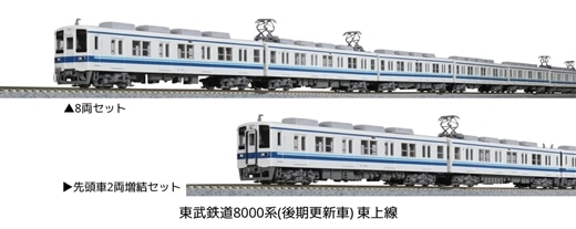KATО8000系先頭車2両増結セット