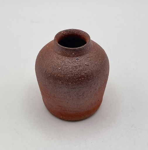 備前焼】鎬ミニ花器 作家：相馬美鶴