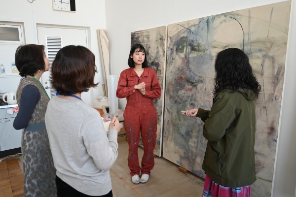 絵画「距離感」斎藤笑顔