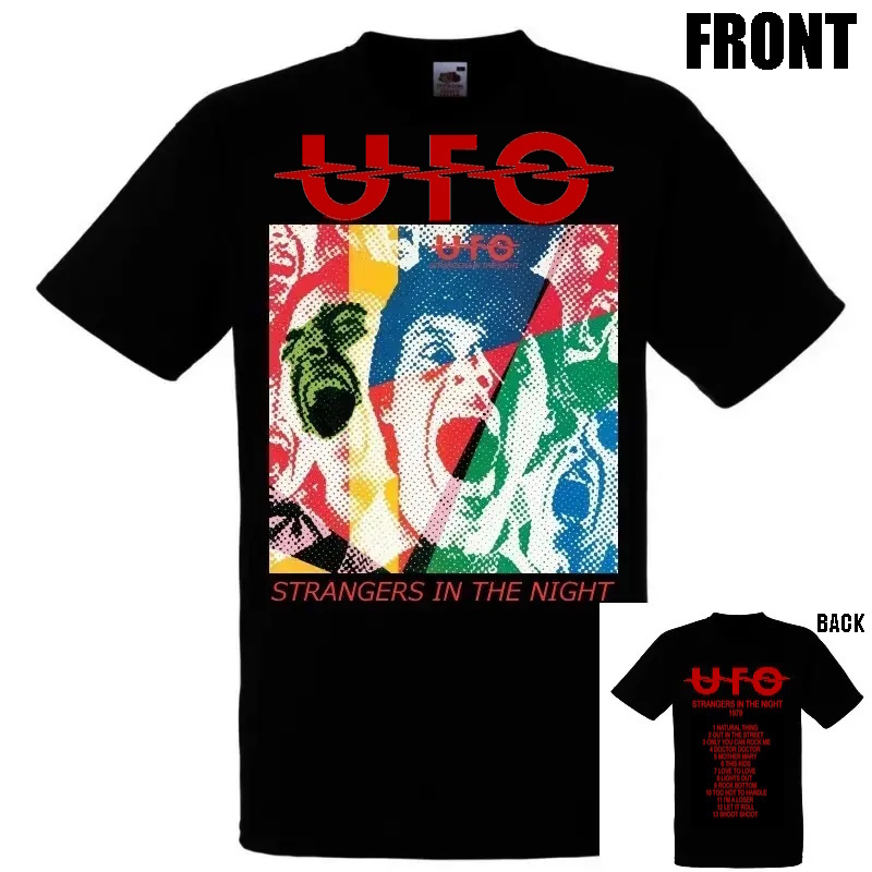 UFO】ロックTシャツ メンズ バンドTシャツ メンズ UFO STRANGERS IN
