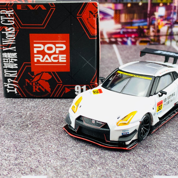 MINI GT x POPRACE 1/64 1/64 Nissan GTR Nismo GT3 X Works/ EVA